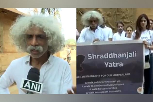 "We need to support the government," says Makarand Deshpande as he leads protest against Pahalgam terror attack