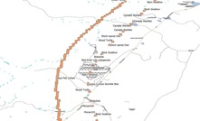  An example of a 2.5% weight-to-weight copper AI classification, intersecting an existing mining area in Cape Breton, Nova Scotia, where species at risk ranges are indicated 