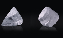 The company also announced today the recovery of two gem quality exceptional stones of 14.8 carats and 8.7 carats.