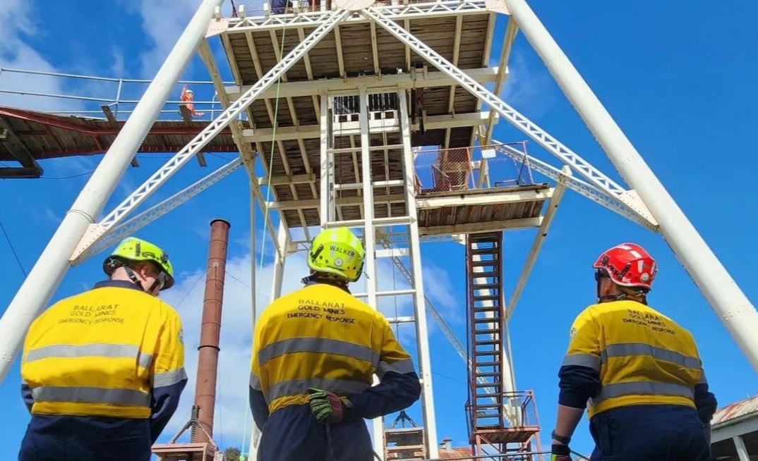 The Ballarat mine rescue team