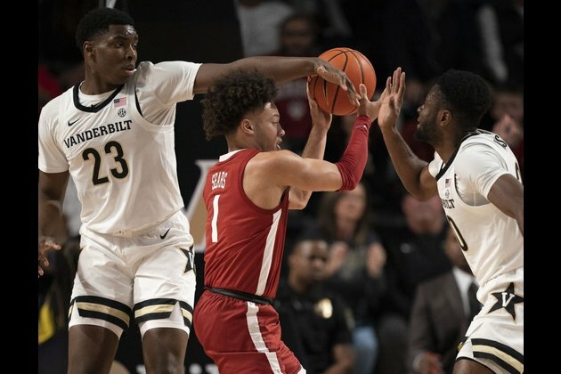 No. 2 Alabama tries to bounce back, sweep Vanderbilt
