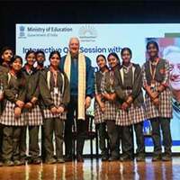 NASA veteran Mike Massimino interacts with PM SHRI Kendriya Vidyalaya students