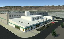  A rendering of American Battery Technology Company’s 60,000-square-foot lithium-ion battery recycling plant it is planning to build in Fernley