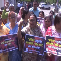 MP: Mahila Congress protests against state government over increasing crime against women
