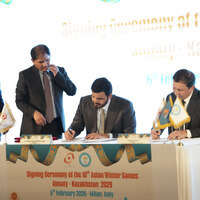 (SP)ITALY-MILAN-10TH ASIAN WINTER GAMES-ALMATY-SIGNING CEREMONY