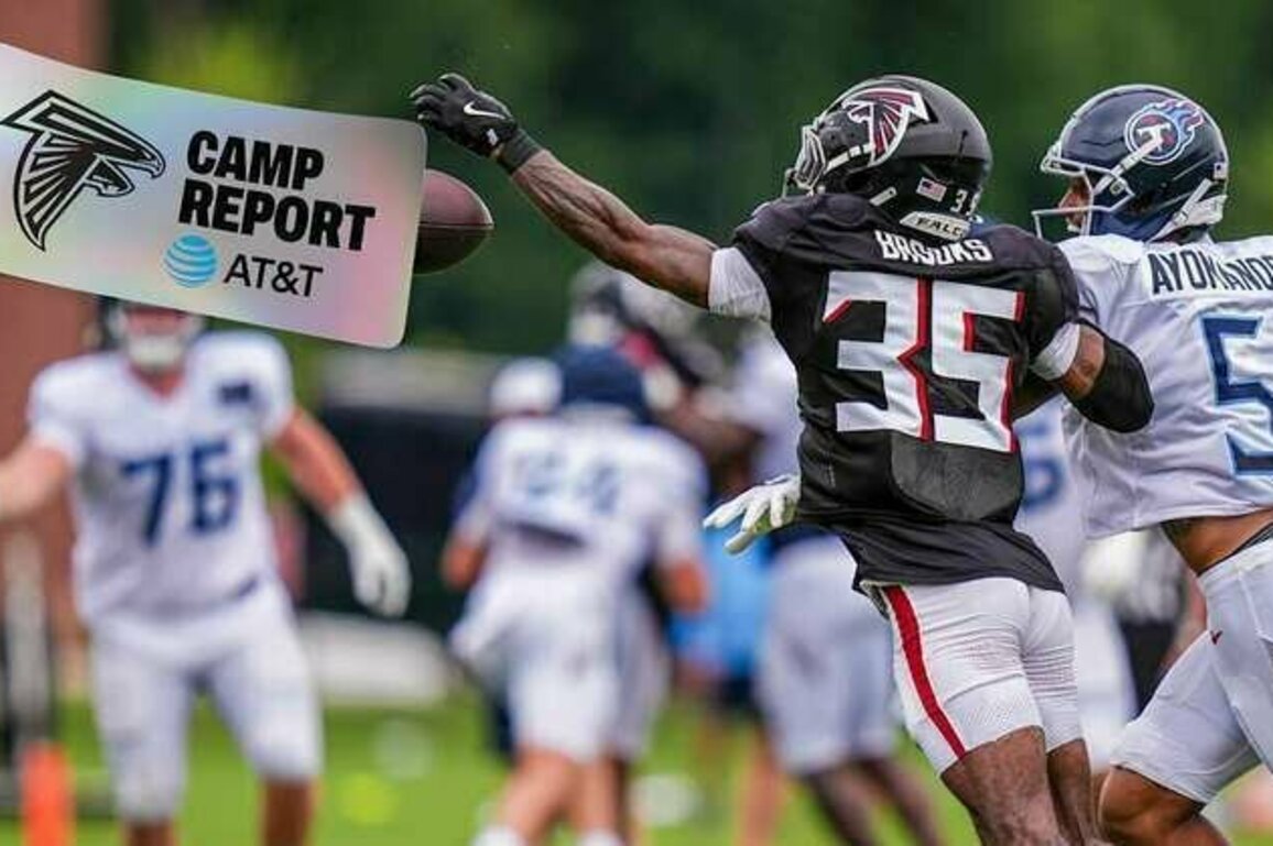 Falcons Camp Standouts from strong first joint practice vs. Titans