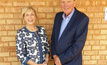  Lynas boss Amanda Lacaze with Kalgoorlie mayor John Bowler