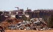  Scrap steel stockpile at Gove