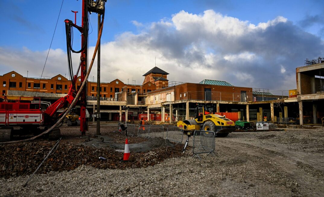 Following earlier phases of enabling works delivered by GMI, construction of the Freshney Place development is starting