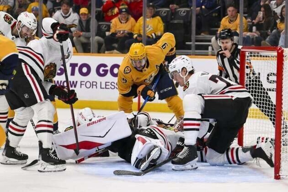 Ryan O'Reilly's late winner propels Predators past Blackhawks