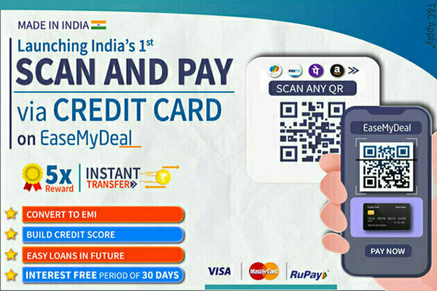 New Age Fintech EaseMyDeal launches India's 1st Scan and Pay via Credit card