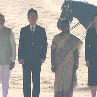 PM Modi attends ceremonial reception for South Korean President Lee Jae Myung at Rashtrapati Bhavan