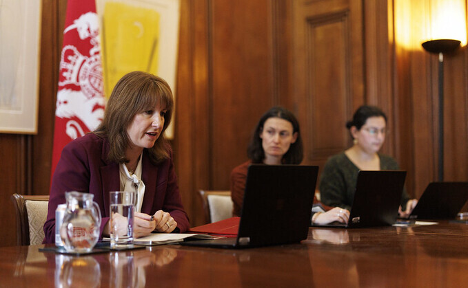 Chancellor Rachel Reeves speaks during a G7 Finance Ministers call on 9 March - Credit: Simon Dawson / No 10 Downing Street
