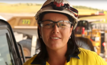 Outstanding operator award winner and Glencore coal trainer assessor and operator Peita Heffernan.