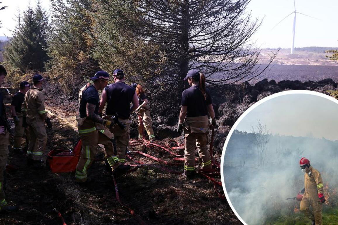 Wildfires- Firefighters faced 'challenging and exhausting' conditions