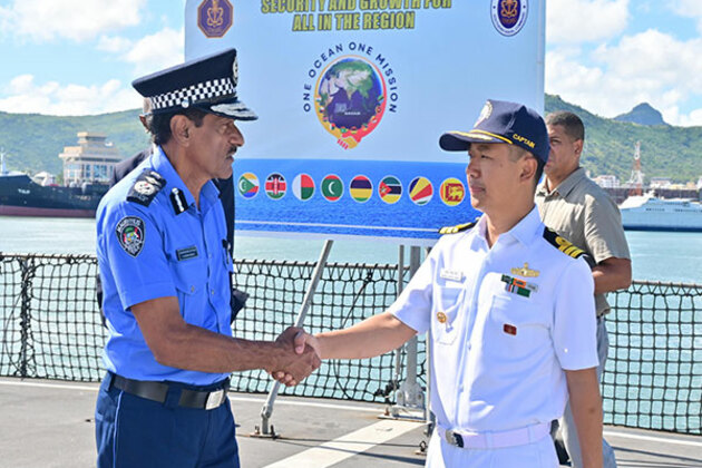 IOS SAGAR arrives in Mauritius after Phase 1 of Joint EEZ surveillance with NCG Mauritius