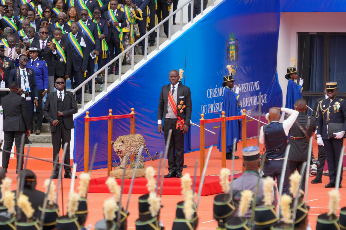 GABON-LIBREVILLE-PRESIDENT-SWEARING-IN