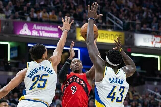 Raptors' balanced attack too much for woeful Pacers