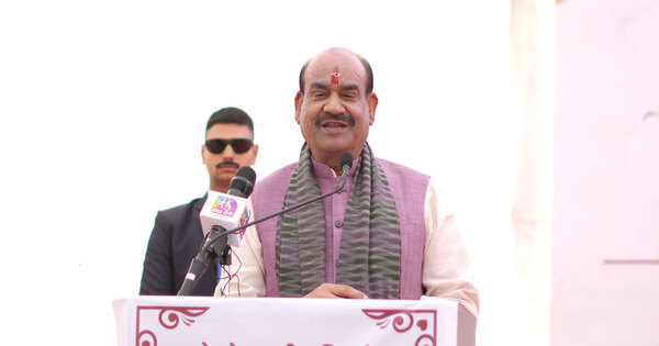 Speaker Om Birla lays foundation stone of development works worth Rs 67 crore in Kota