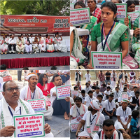 Ho community members gather in Delhi's Jantar Mantar, demand constitutional recognition of language