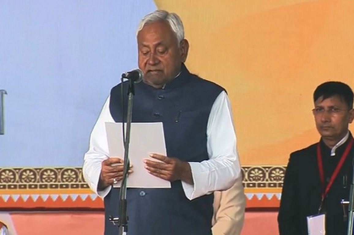 Nitish Kumar takes oath as the Bihar Chief Minister for record 10th time