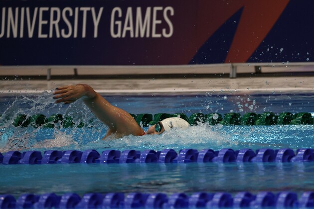 (SP)GERMANY-BERLIN-RHINE-RUHR 2025-FISU WORLD UNIVERSITY GAMES-WOMEN'S 100M FREESTYLE