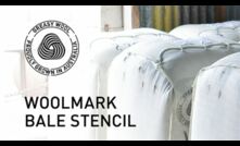  Woolgrowers can now access a Woolmark bale stencil. Picture courtesy AWI.