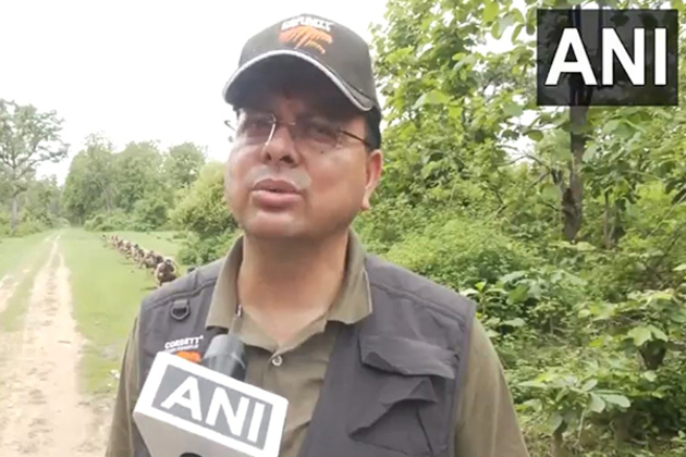 Uttarakhand CM Pushkar Singh Dhami takes jungle safari in Corbett National Park