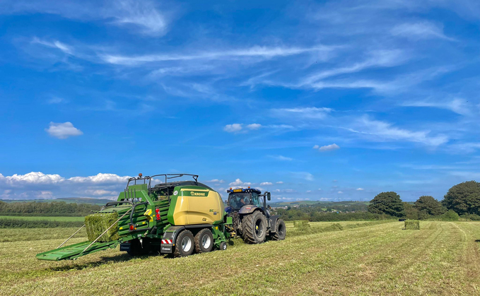 The BigPack 1290 is one of a pair of Krone big balers run by Welsh contractor R&L Anthony