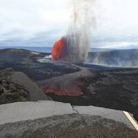 UPDATE- Episode 44 of Kilauea volcano lava fountaining ends after 8.5 hours