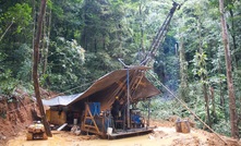 Goldsource Mines drilling at Eagle Mountain in Guyana