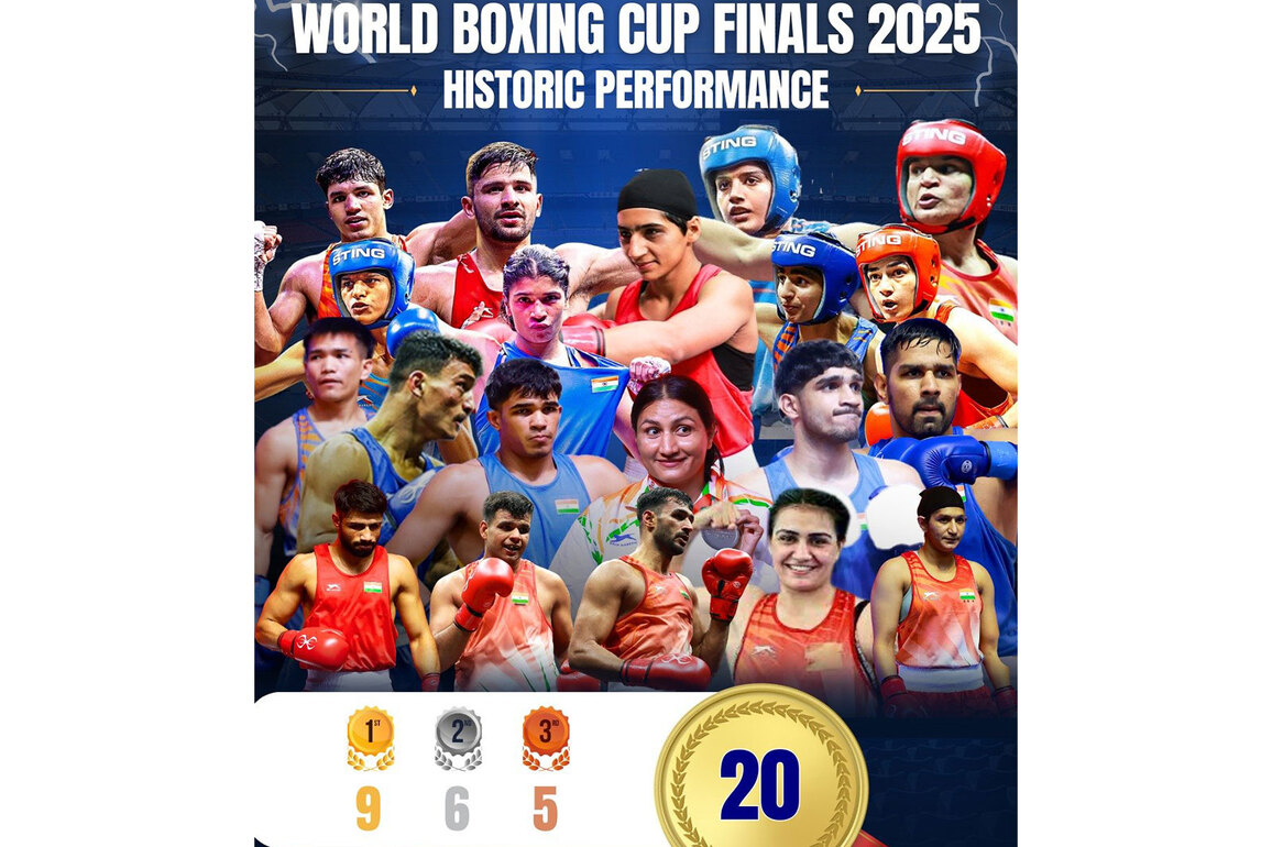 PM Modi hails Indian pugilists for record-breaking performance in World Boxing Cup finals