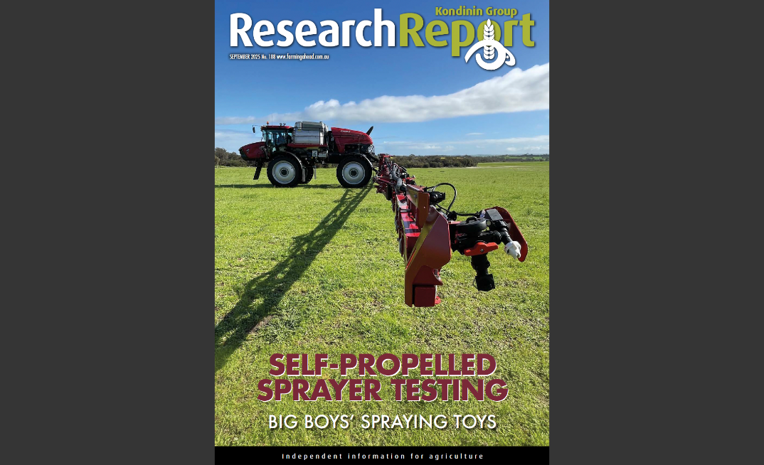 Research Report - September 2025 - Self-Propelled Sprayer Testing
