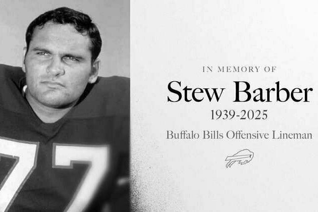Bills remember two-time AFL Champ Stew Barber upon his passing