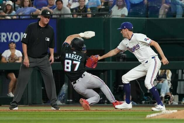 On brink of playoff elimination, Rangers chase win vs. Marlins