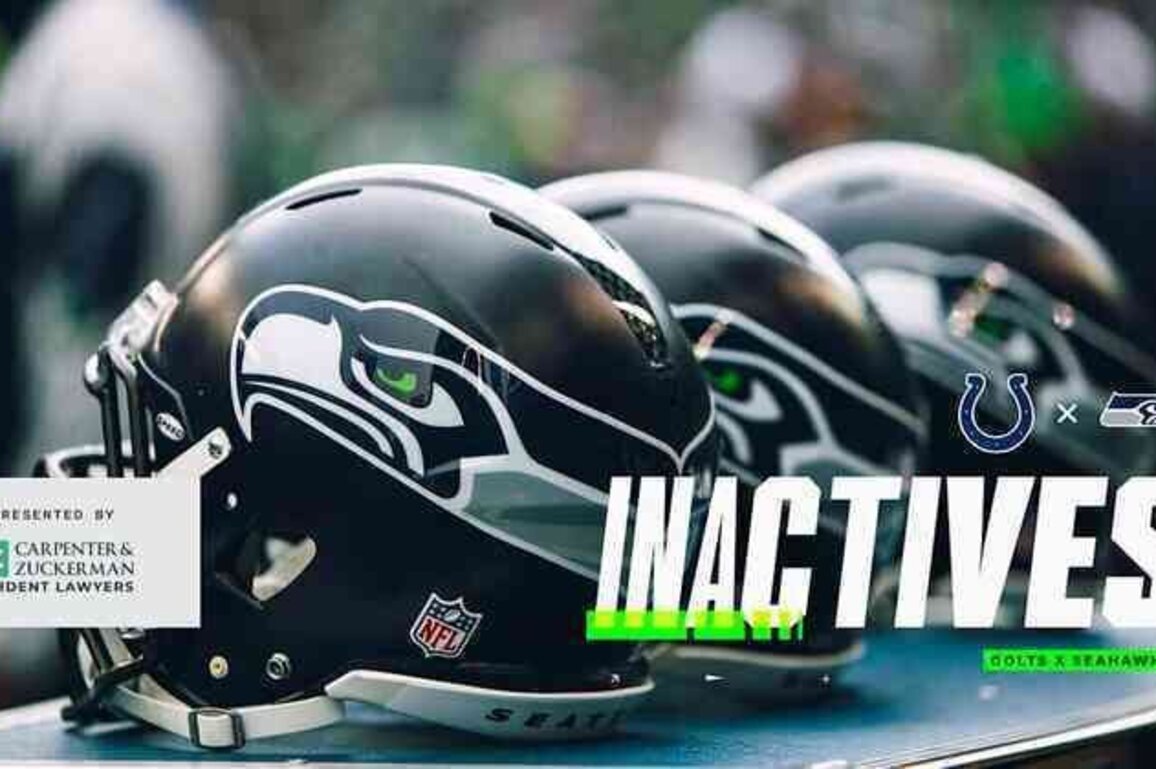 Seahawks vs. Colts Week 15 Inactives