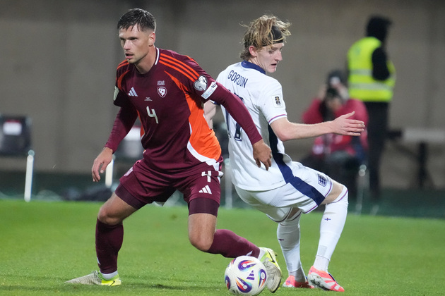 (SP)LATVIA-RIGA-FOOTBALL-FIFA WORLD CUP-EUROPEAN QUALIFICATION-LATVIA VS ENGLAND