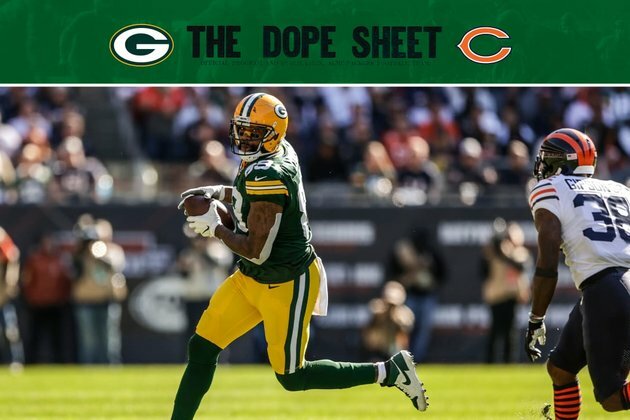 Dope Sheet: Packers play at division-foe Bears
