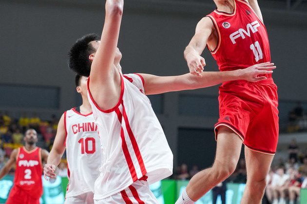 (SP)CHINA-CHANGSHA-BASKETBALL-FRIENDLY MATCH-CHINA VS KK FMP (CN)