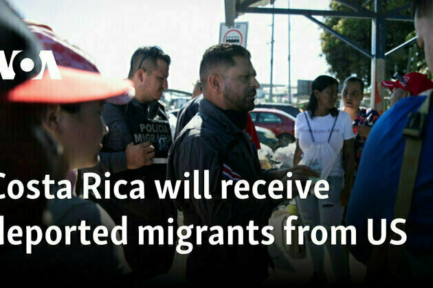 Costa Rica will receive deported migrants from US