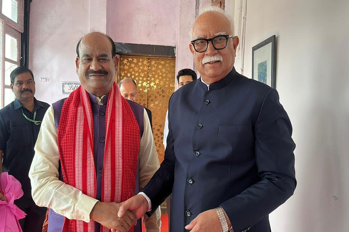 LS Speaker Om Birla meets Goa Governor ahead of CPA India Region conference