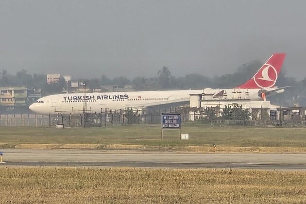 Turkish Airlines right engine catches fire after take-off from Kathmandu airport, lands in Kolkata