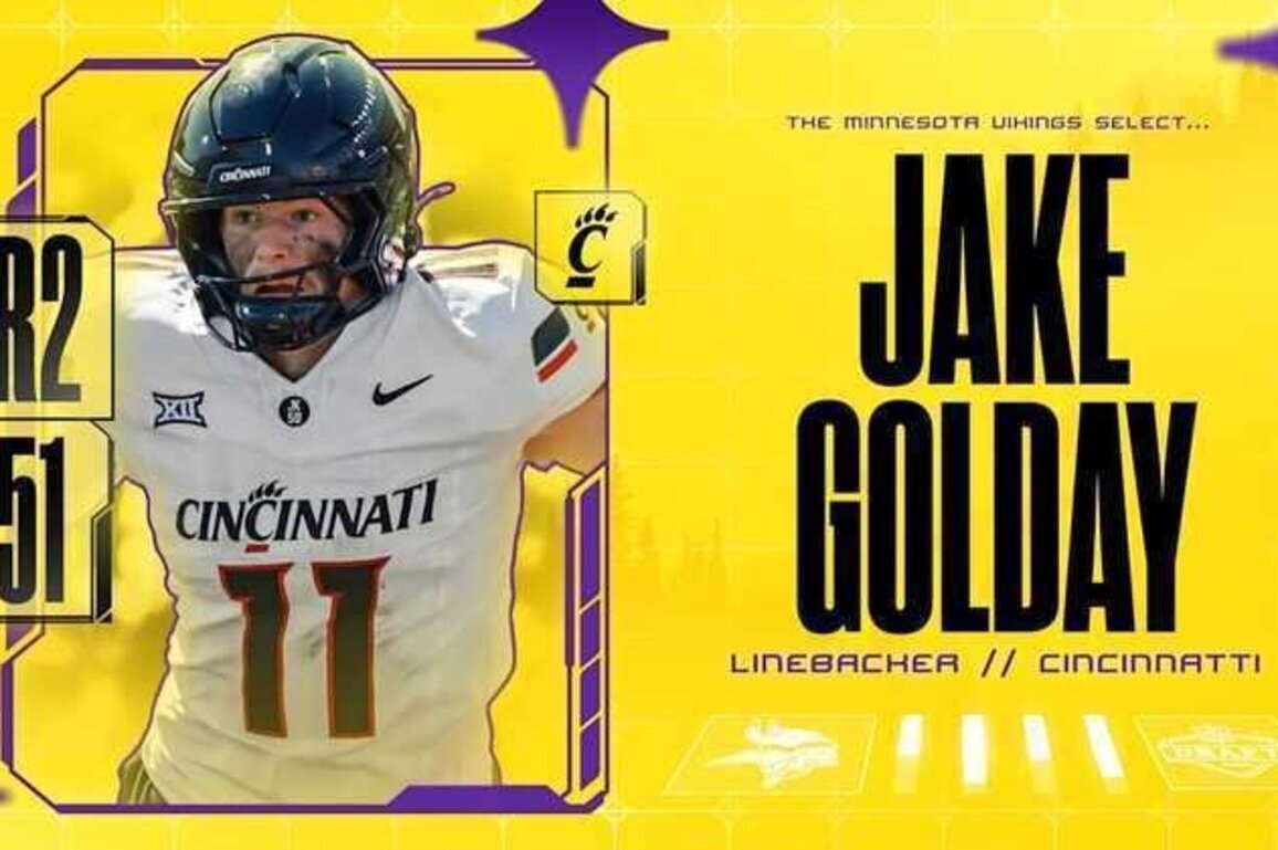 Vikings Draft Cincinnati Linebacker Jake Golday with 51st Pick
