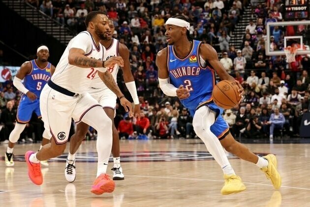 NBA roundup: Thunder edge Clippers for 6th straight win