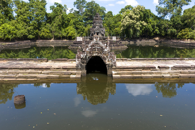 CAMBODIA-SIEM REAP-NEAK POAN TEMPLE-DRAINAGE STRUCTURE RESTORATION