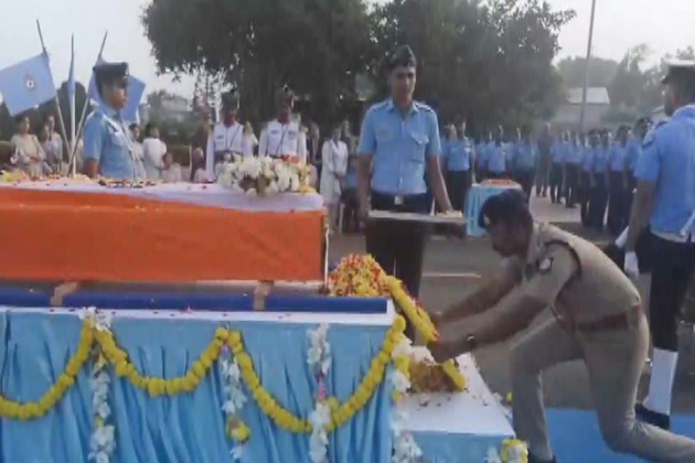 Tamil Nadu: Mortal remains of Wing Commander Namansh Syal brought to Sulur Air Base