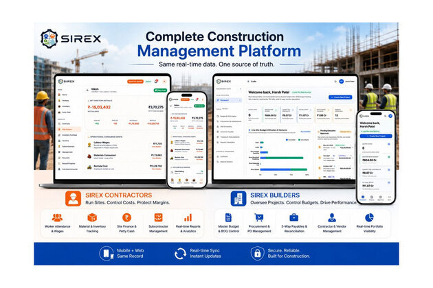 From Site Register to Smartphone: Sirex Launches Construction Management Software for Contractors and Builders