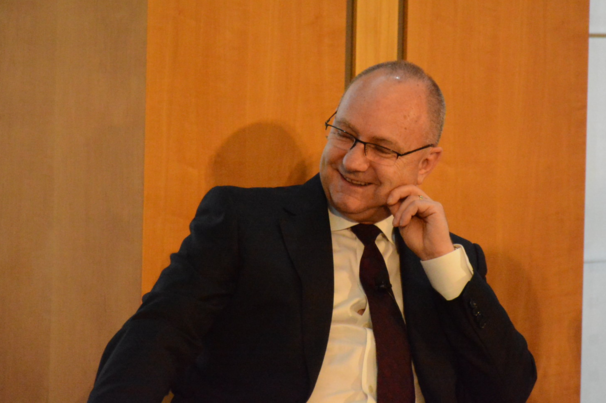 Mark Cutifani speaking at a UNDP panel on extractive industries and the Sustainable Development Goals.