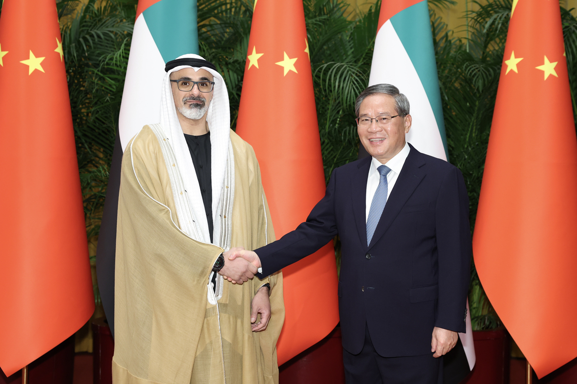 CHINA-BEIJING-LI QIANG-UAE-CROWN PRINCE OF ABU DHABI-TALKS (CN)