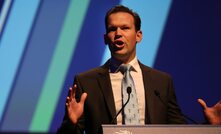  Federal Resources Minister Matt Canavan addressing the AMEC convention in Perth.